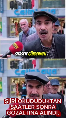 Sokak Röportajında Şiir Okudu… Saatler Sonra Gözaltına Alındı #sokakröportajları #viralhaber #gündem #olayne #ilginç 