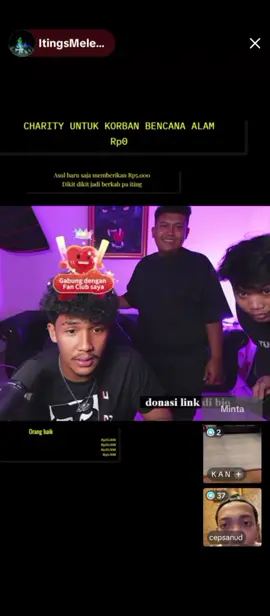 open donasi  #iting1st  @itingsmeledax 