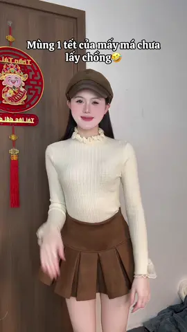 Tết , chưa đi lấy ck thì mặc gì?🧧 #fyp #trending #xuhuong #emphan #chanvaybodangdai 