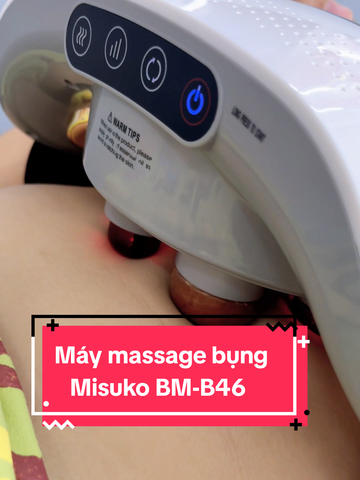 Máy massage bụng Misuko BM-B46, đá nóng Himalaya kết hợp với bi xoay 360 giúp giảm eo, thon gọn, săn chắc nhanh chóng và an toàn.  #Misuko #smartshop1989 #maymassagebung  #maymassagebung 