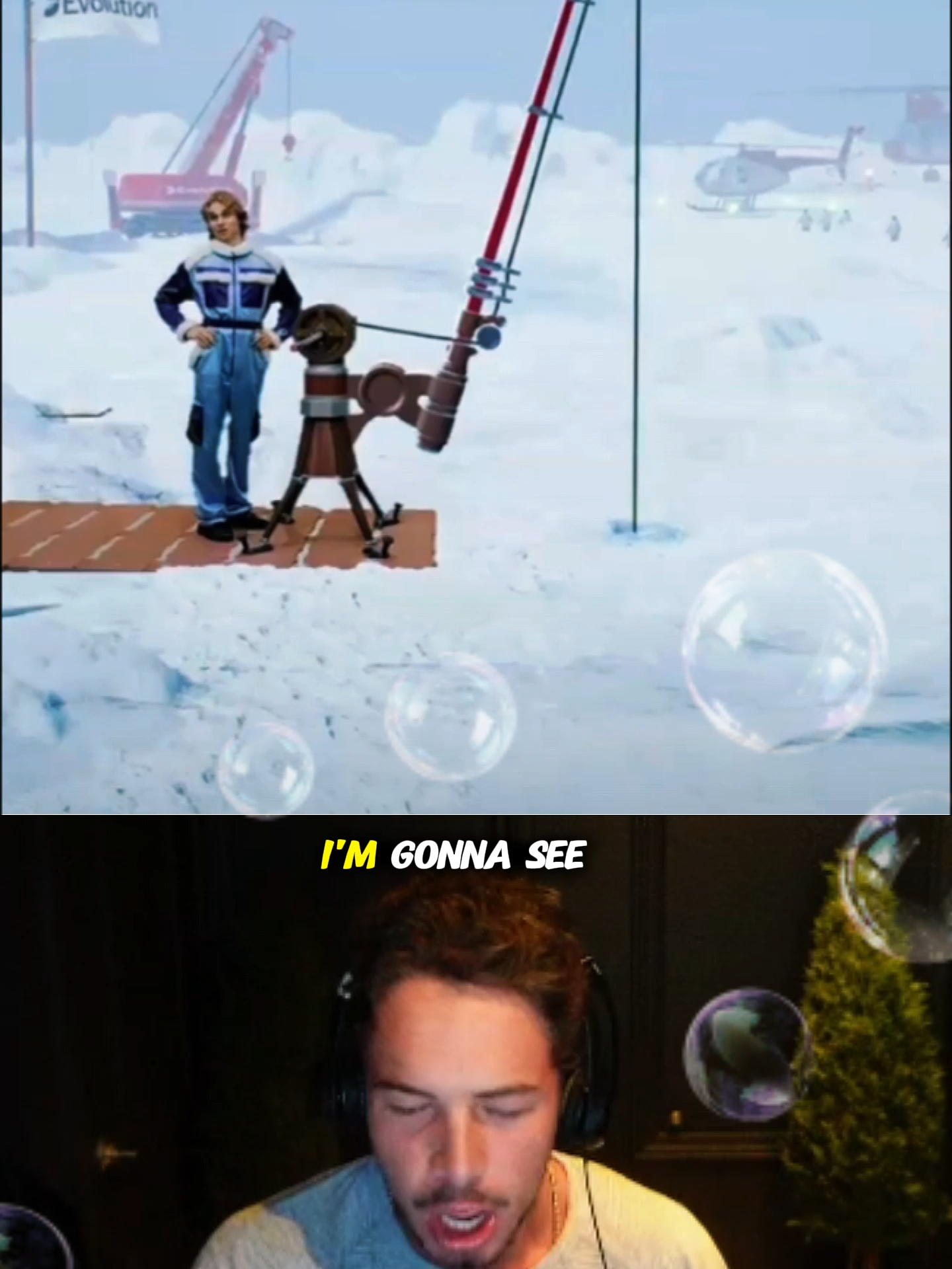 HE WAS EXPECTING A UFO    #icefishing #ufofishing #highlight #viral