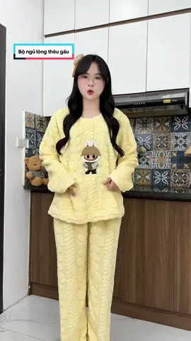 Bộ ngủ lông nhiều màu xinh lắm ạ #bongunha #bomacnha #bolong #xuhuong #cogaimattit hi