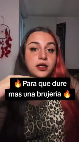 PARA QUÉ DURÉ MAS UNA BRUJERÍA #witch #witchcraft #witchlife #witchtok #secretodebruja 