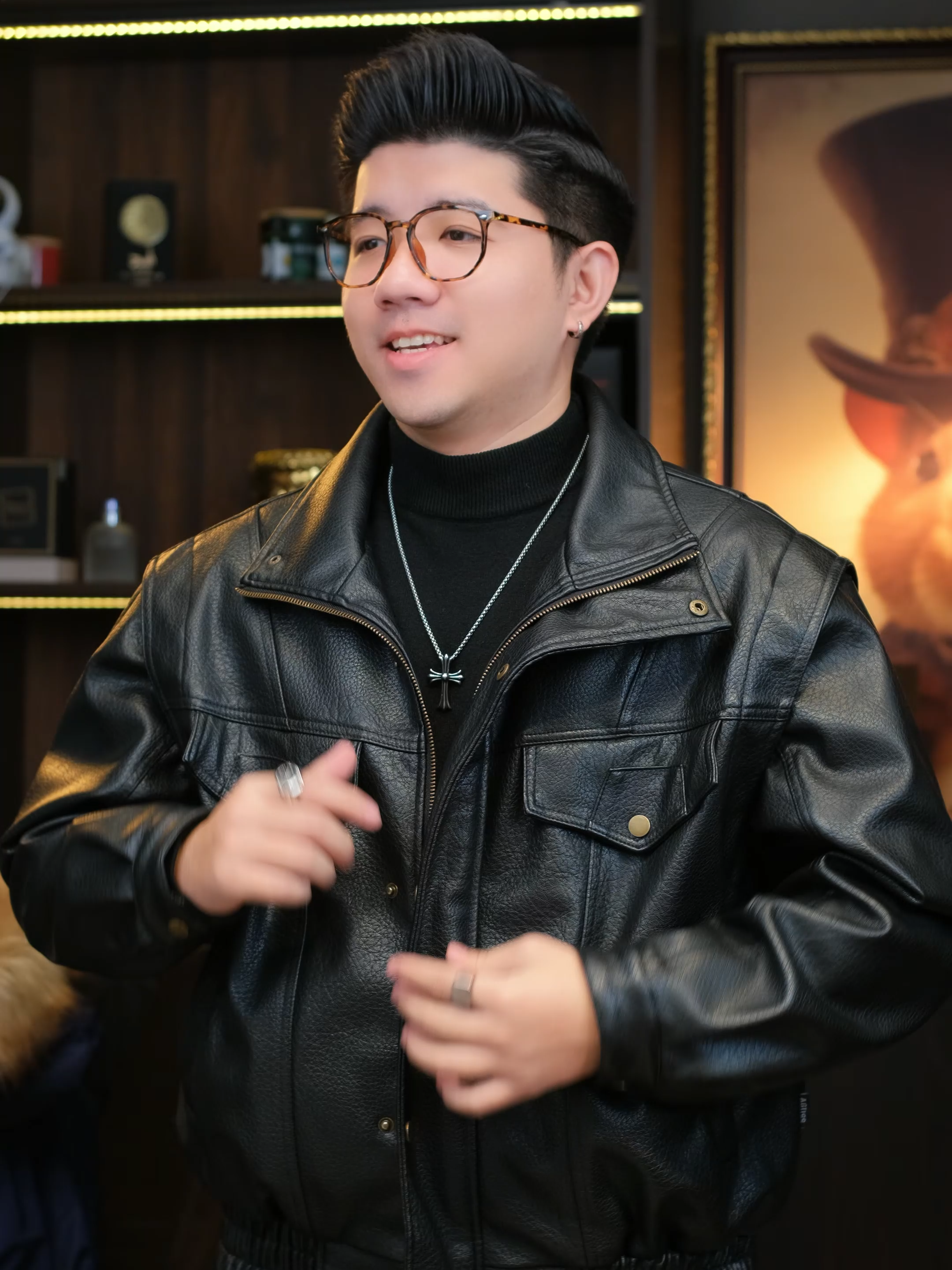 Áo khoác da nam tính #minhcuan #thoitrangnam #xuhuong #aokhoac #aoda