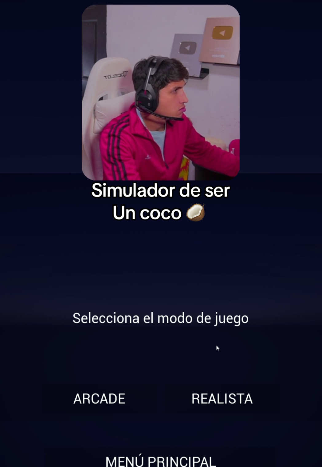 Uno de los juegos más difíciles que he visto 🥥.  #coconutsimulator #clips 