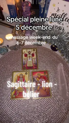 Message de ton week-end du 5-7 décembre + pleine lune en gémeaux #astrologytiktok #pleinelune #lion #sagittaire #belier 