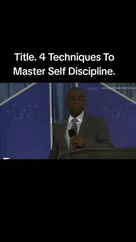 Title. 4 Techniques To Master Self Discipline.#bishopdavidoyedepo #pray #shiloh #praise 