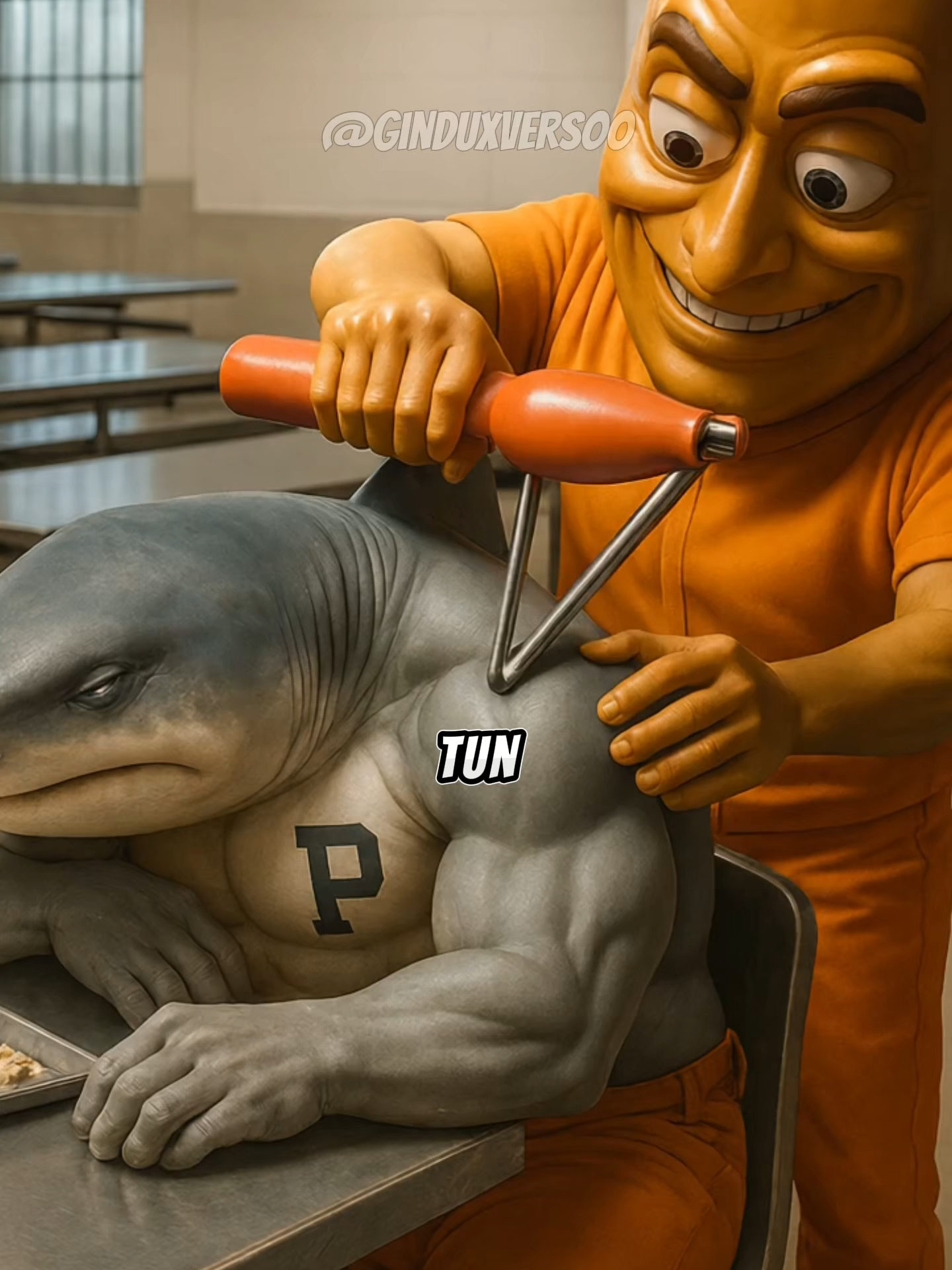 Tralalero Tralalá se Venga de Tung Tung Tung Sahur en la Cárcel 😱 #brainrot #pixverse #pixverseai #memes #plex