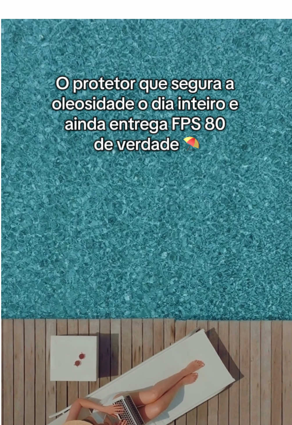 O protetor que segura a oleosidade o dia inteiro e ainda entrega FPS 80 de verdade! @NEUTROGENA®️ #neutrogena #protetorsolar #praia #piscina #verao 