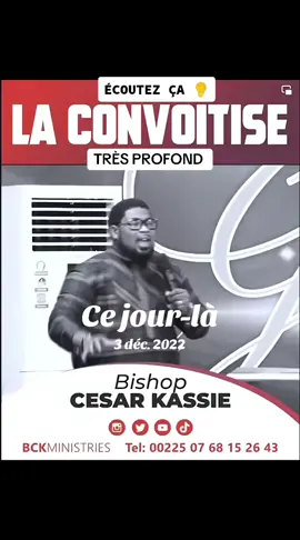 #cejour-là  Trop profond… #bishopcesarkassié #tiktokchretiens❤️ #hommefemme #joliefood #joliefoodtv #pourtoi😊 #motivationchretienne❤️ #predicationchallenge 