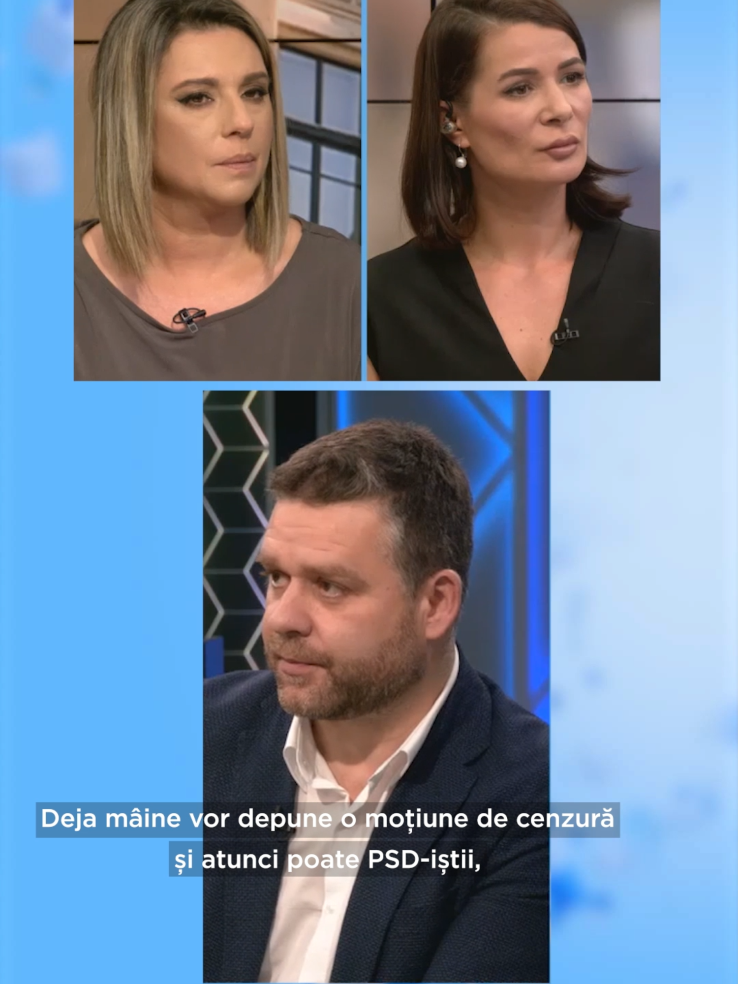 #dezbatereelectorală Ciprian Ciucu susține că PSD se comportă ca un partid de opoziție, deși se află în coaliția de guvernare. Candidatul PNL la Primăria Generală București este convins că dacă Anca Alexandrescu ar câștiga alegerile, e posibil să urmeze o dinamitare a coaliției de guvernare. În plus, primarul sectorului 6 este de părere că moțiunea ar putea fi votată chiar și de PSD.