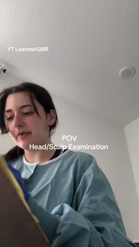 ASMR POV: Medical roleplay- head exam 👩🏻‍⚕️🤓✨ #asmr #fyp #foryoupage #asmrmedical #asmr_tingles 