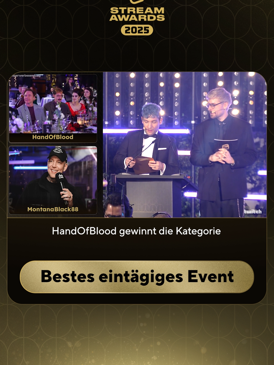 HandOfBlood gewinnt die Kategorie bestes eintägiges Event