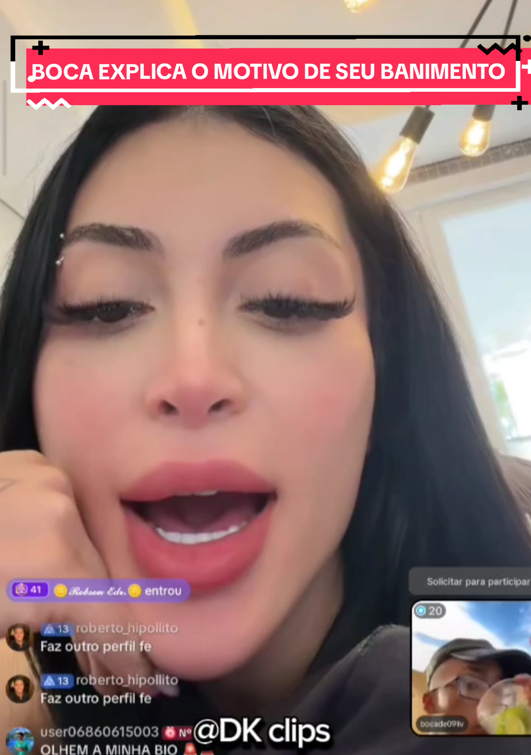 EXPLICAÇÃO DO BOCA DE 09 SOBRE O BANIMENTO  . . . . . #banimento #bocade09live #bocade09 #bocabanido #mariavila 