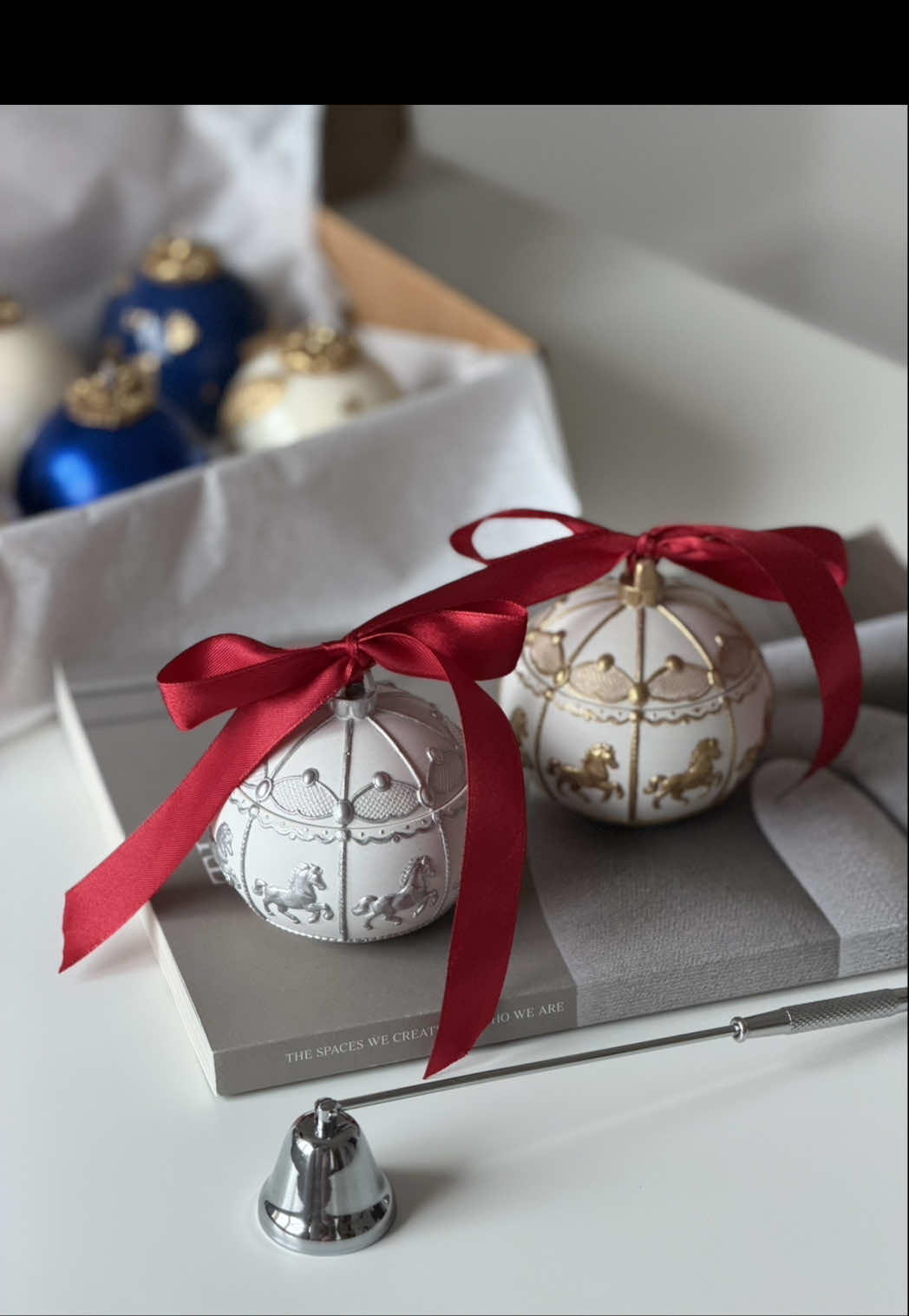 Carousel Candle - magical creation process ✨🔮🎠#ChristmasTok #CandleTok #HolidayGifts #SmallBusinessTok #CozyVibes 