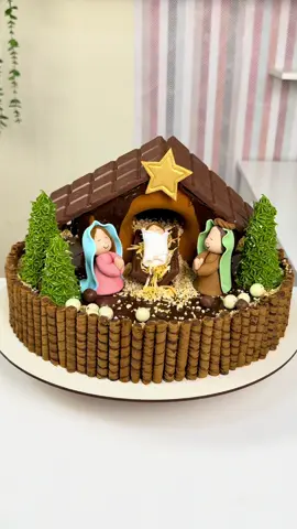 Fiz um bolo de presépio 