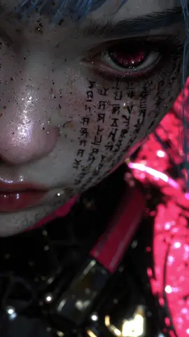 ✯ 𝔇 𝔞 𝔱 𝔲 𝔯 𝔞 ✯ Ultra Aesthetic but Slightly Uncanny (by design). Dystopian Cyberpunk Mood. #futuristic #datura #highresolution #tattoo #cyberpunk 