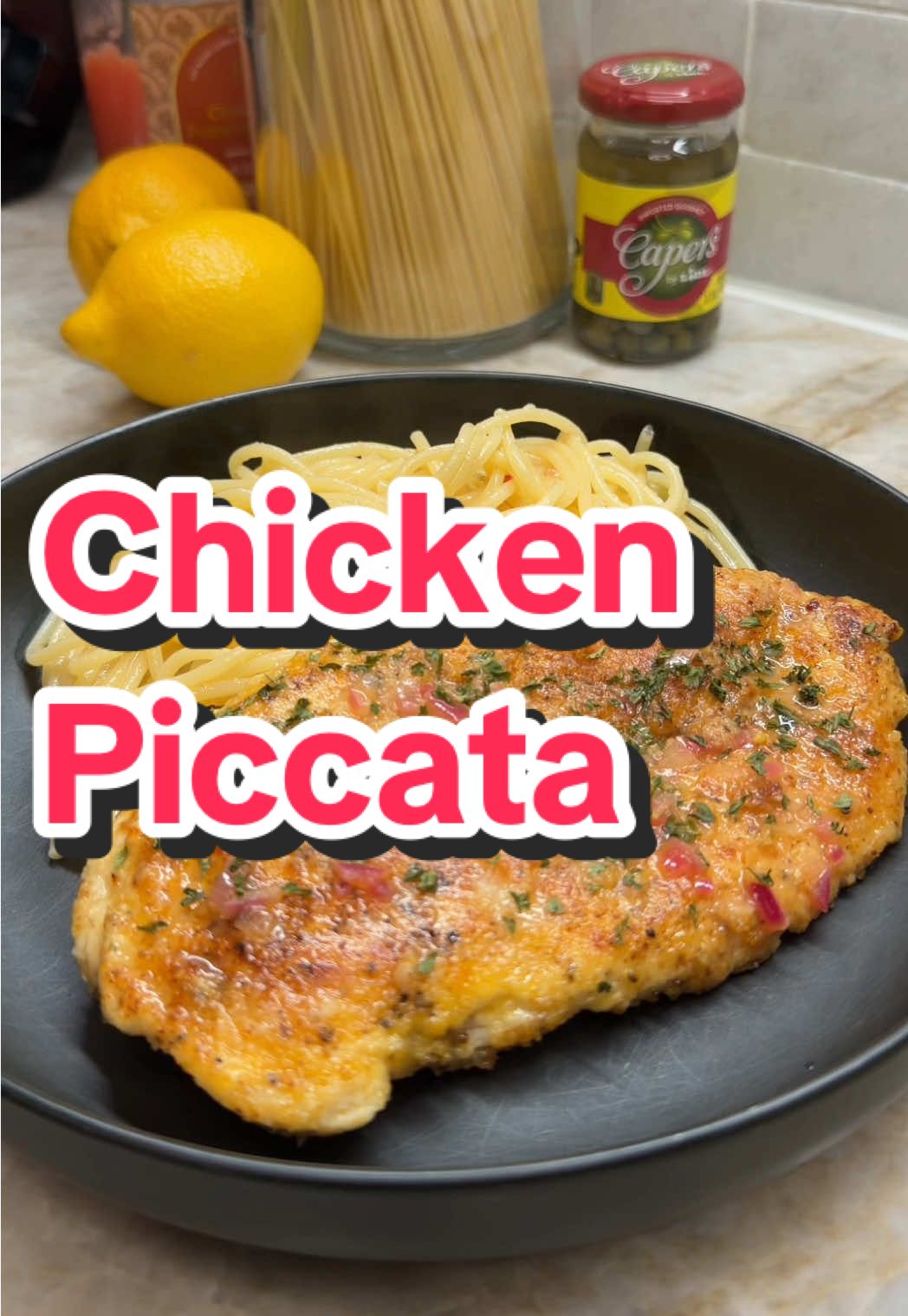 Chicken Piccata: One of my easy weeknight favorites! #recipes #chickenpiccata #30minutemeals 