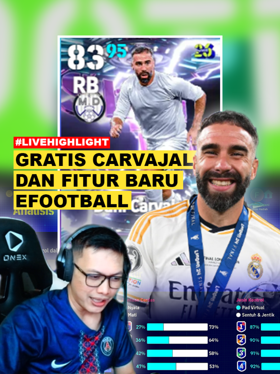 Showtime carvajal hanya untuk abang2an divisi saja🤣🤣🔥 #efootball #LIVEhighlights #showtime #carvajal 