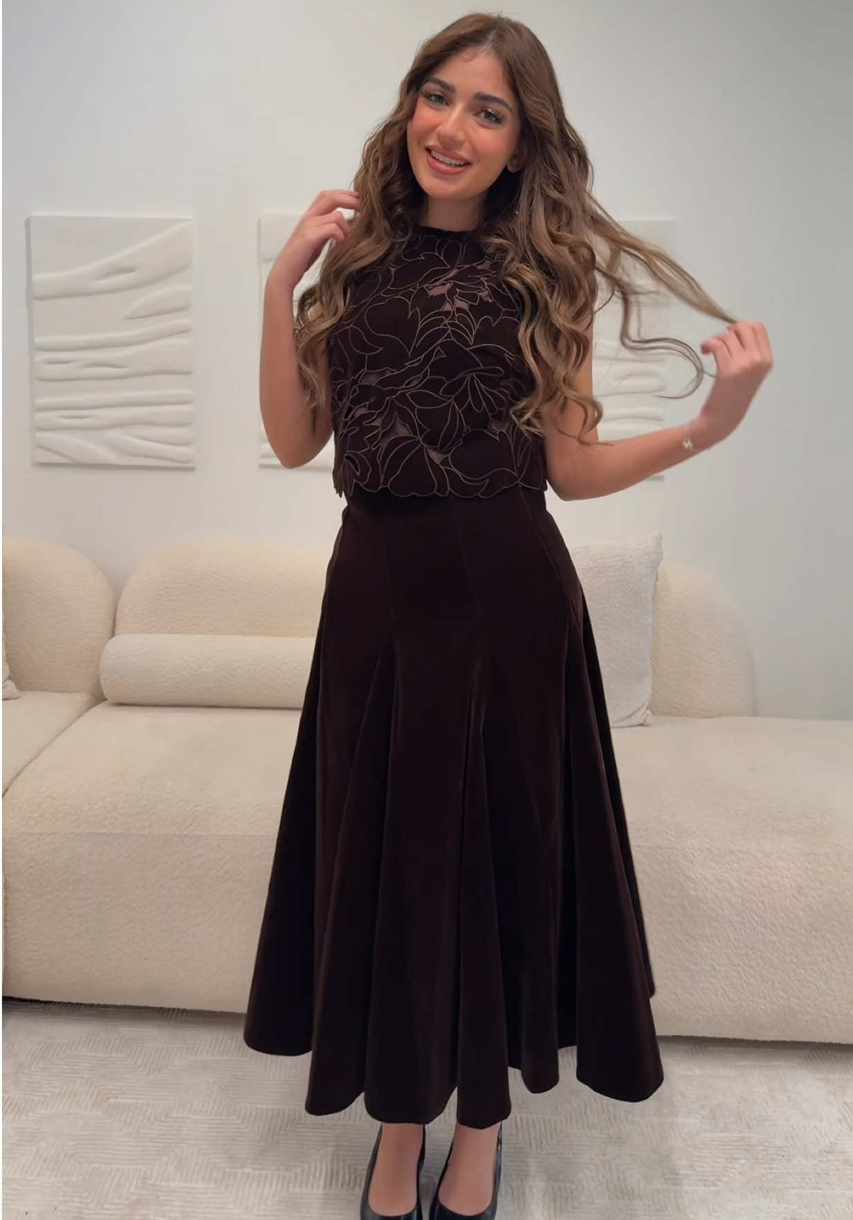 طقم مخمل كت / رقم الطقم 0214 #فساتين #fyp 