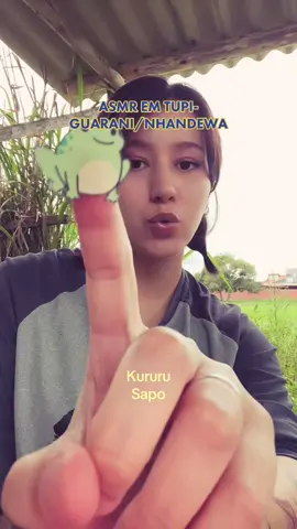 vieram bater na minha porta pra eu fazer mais asmr… #auladetupiguarani 