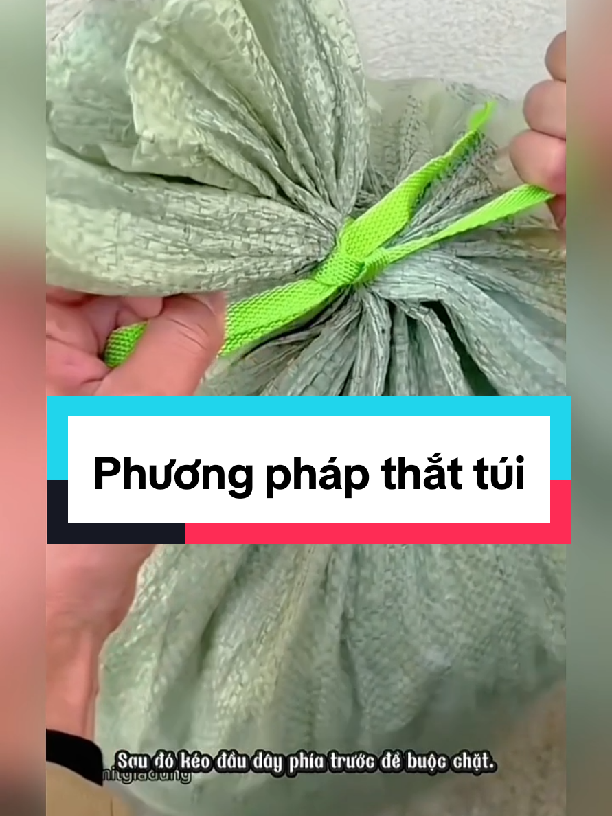 Phương pháp thắt túi. #mitgiadung #meovat #meovatcuocsong #meothatnutdongian #xuhuong 