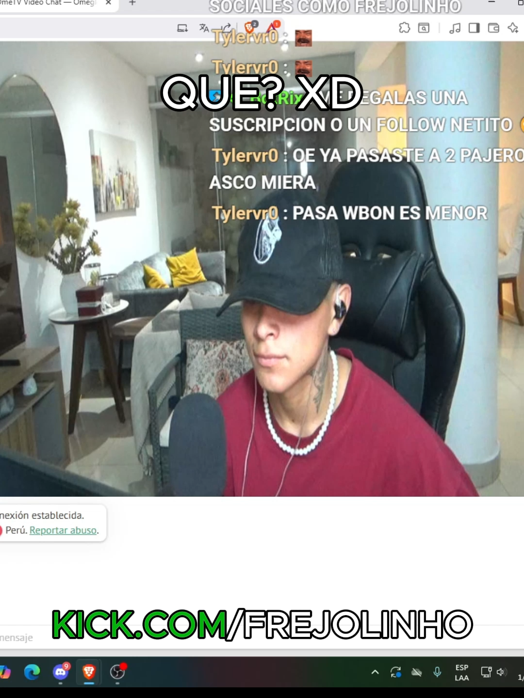 Frejolinho se loquea con otaku xd @frejolinho #parati #frejolinho #cybxca #kickperu #jotajoda