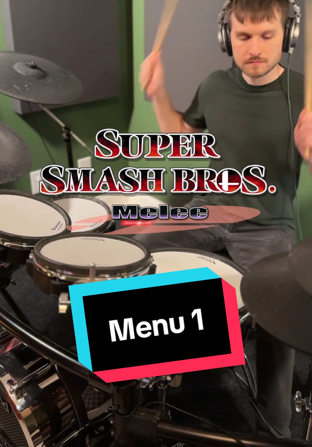 Super Smash Bros. Melee Menu 1 drum cover #supersmashbros #drums #drumcover #gamecube #videogamemusic 