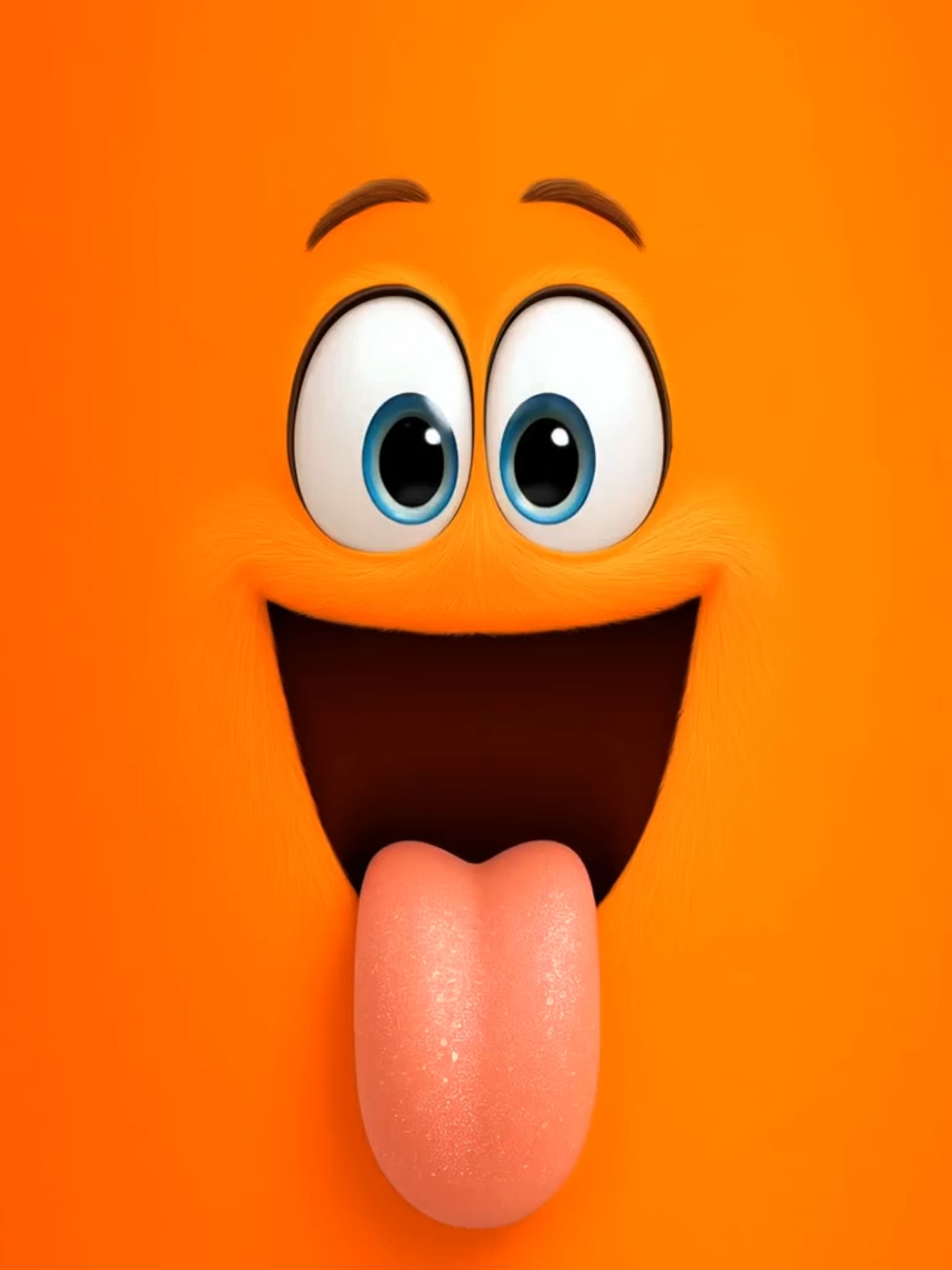 Live Wallpaper | Silly Orange #goofymood #livewallpaper #sillyvibes #emoji #tongueout #cutevibes #happymood #cartoonstyle #aivideo #phonewallpaper #smiley