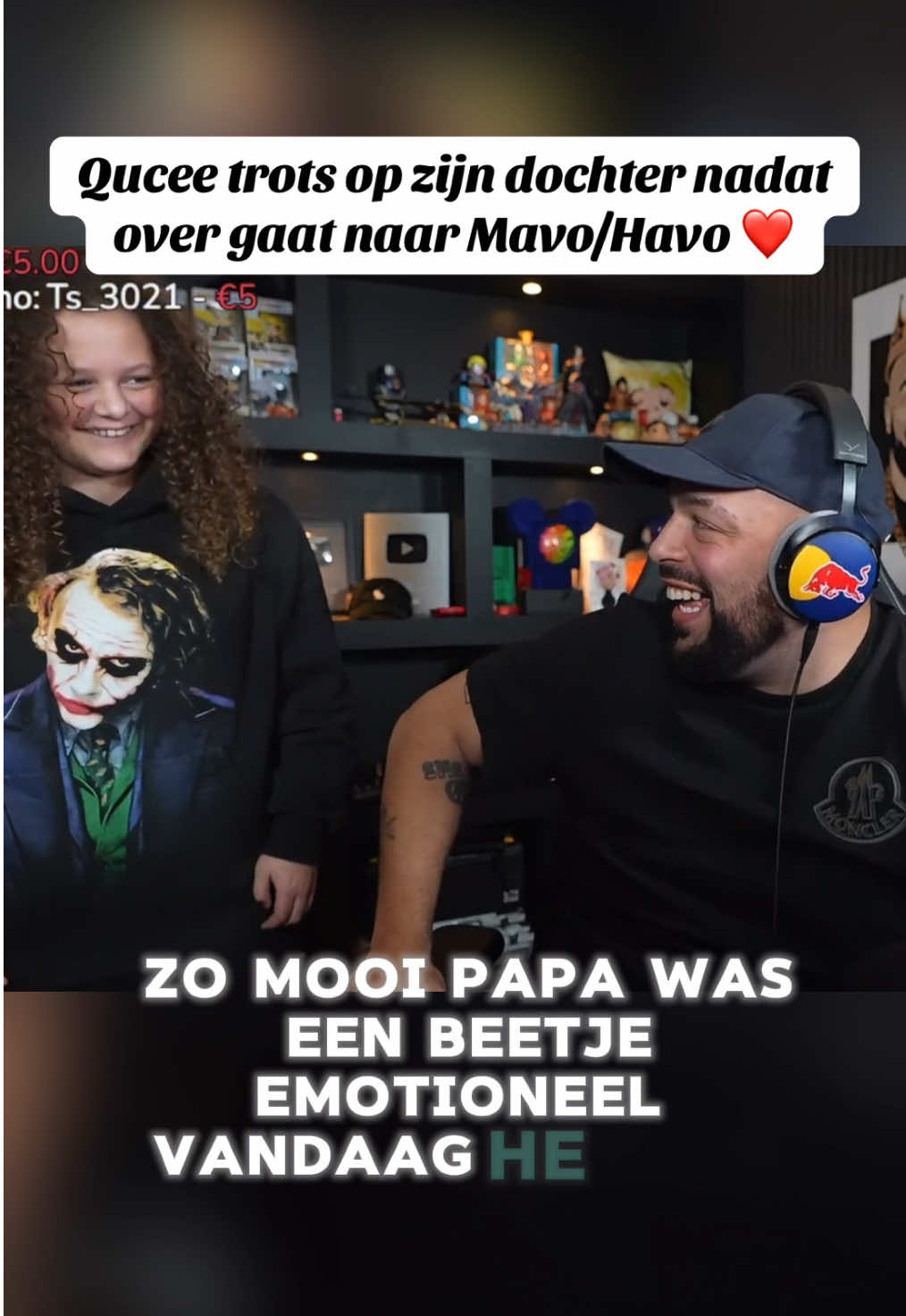 Qucee trots op zijn dochter nadat over gaat naar Mavo/Havo ❤️ @Qucee #qucee #trots #creatorsmp #Minecraft #CapCut 