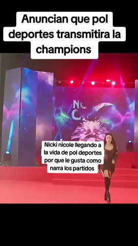 Nicki Nicole llegando a la vida de @pol_Deportes 2  al enterarse que transmitira la champions (le gusta su voz ) 🏆🥵⚽️ @Champions League @Manchester City @Real Madrid C.F. @Liverpool FC 