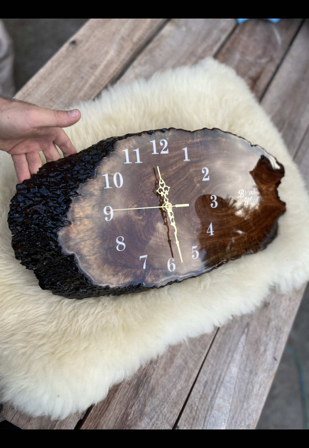 Relógio em Sucupira, rústico e sofisticado  #rustico #agro #roça #arteemmadeira #decoraçãorústica 