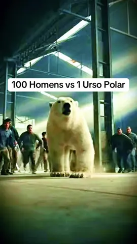 100 Homens vs 1 Urso Polar. Quem venceria? #quemvenceria #animais #curiosidades #selvagem #ursopolar