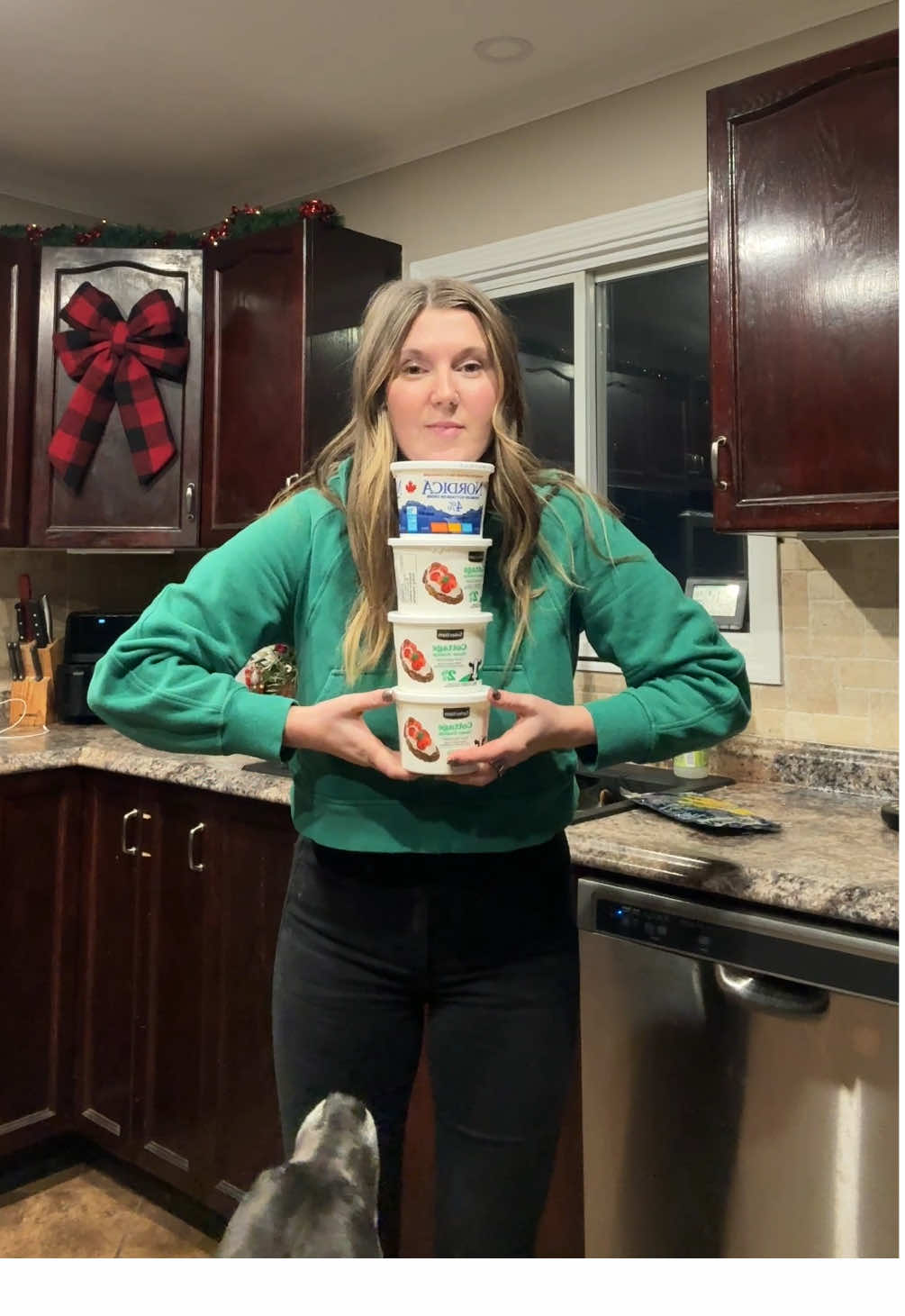 taste testing cottage cheese 😬 #tastetest #cottagecheese #highprotein 