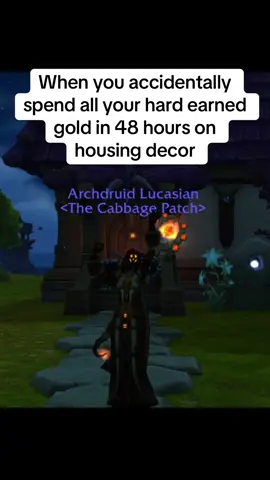 Perhaps this wasn’t the best way to approach housing 🥹🥲. Save and craft folks! #worldofwarcraft #warcraft #mmorpg #gaming #midnight 