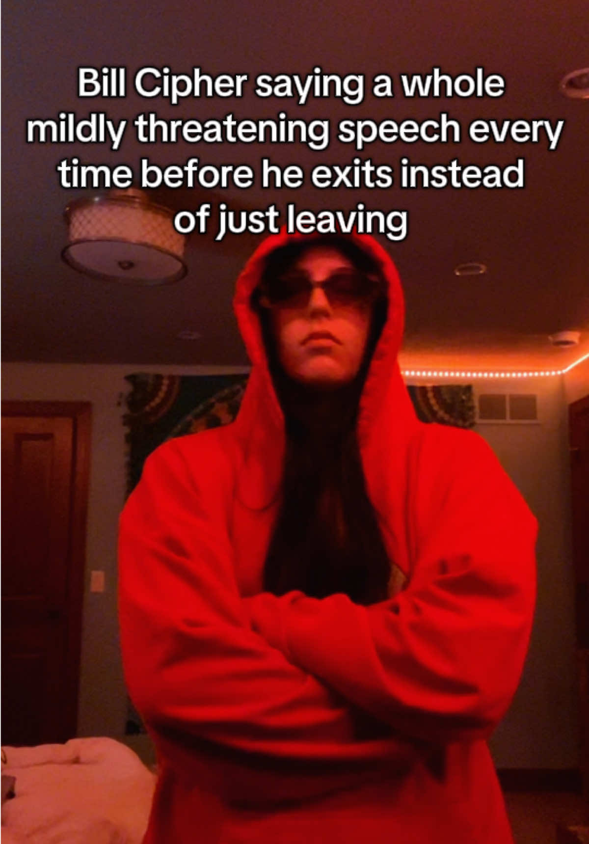 “Reality is an illusion the universe is a hologram b-“ just put the fries in the bag bro #gravityfalls #billcipher #gravityfallsbill #fyp 