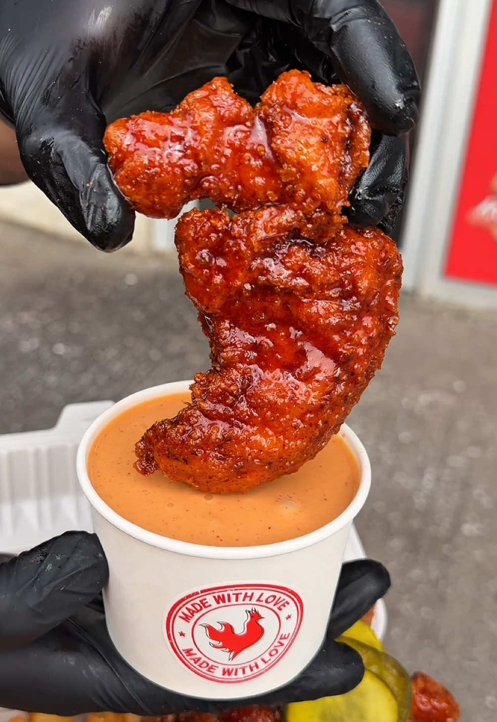 The best chicken tenders in the city 🔥❤️🐔 📍11 locations across Ontario #chickentenders #chickensandwich  #hotchicken #torontofood #foodtiktok    