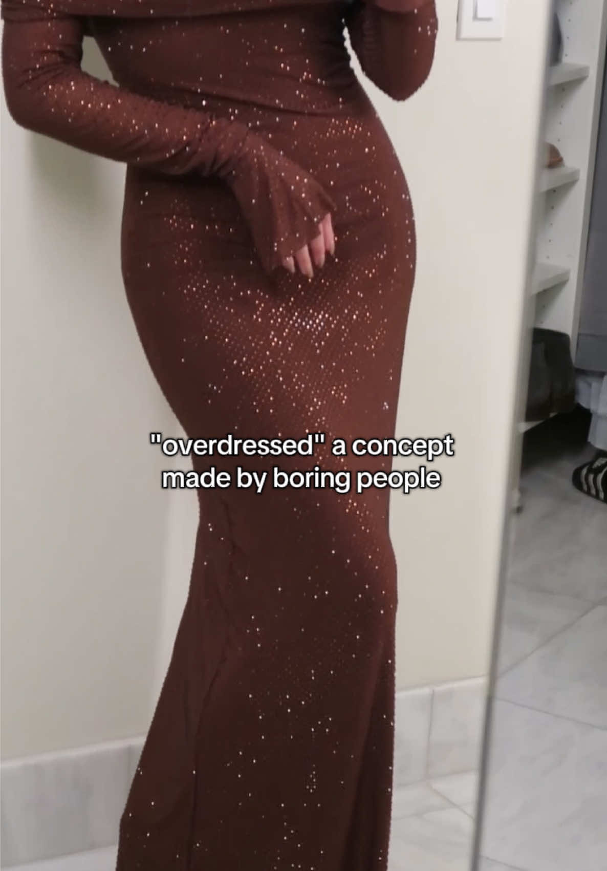 Never overdressed 🤭✨ #fyp 