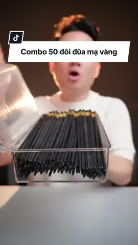 Combo 50 đôi đũa mạ vàng 