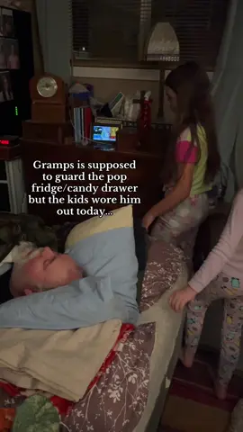 #gramps #popfridge #candy #granddaughters 