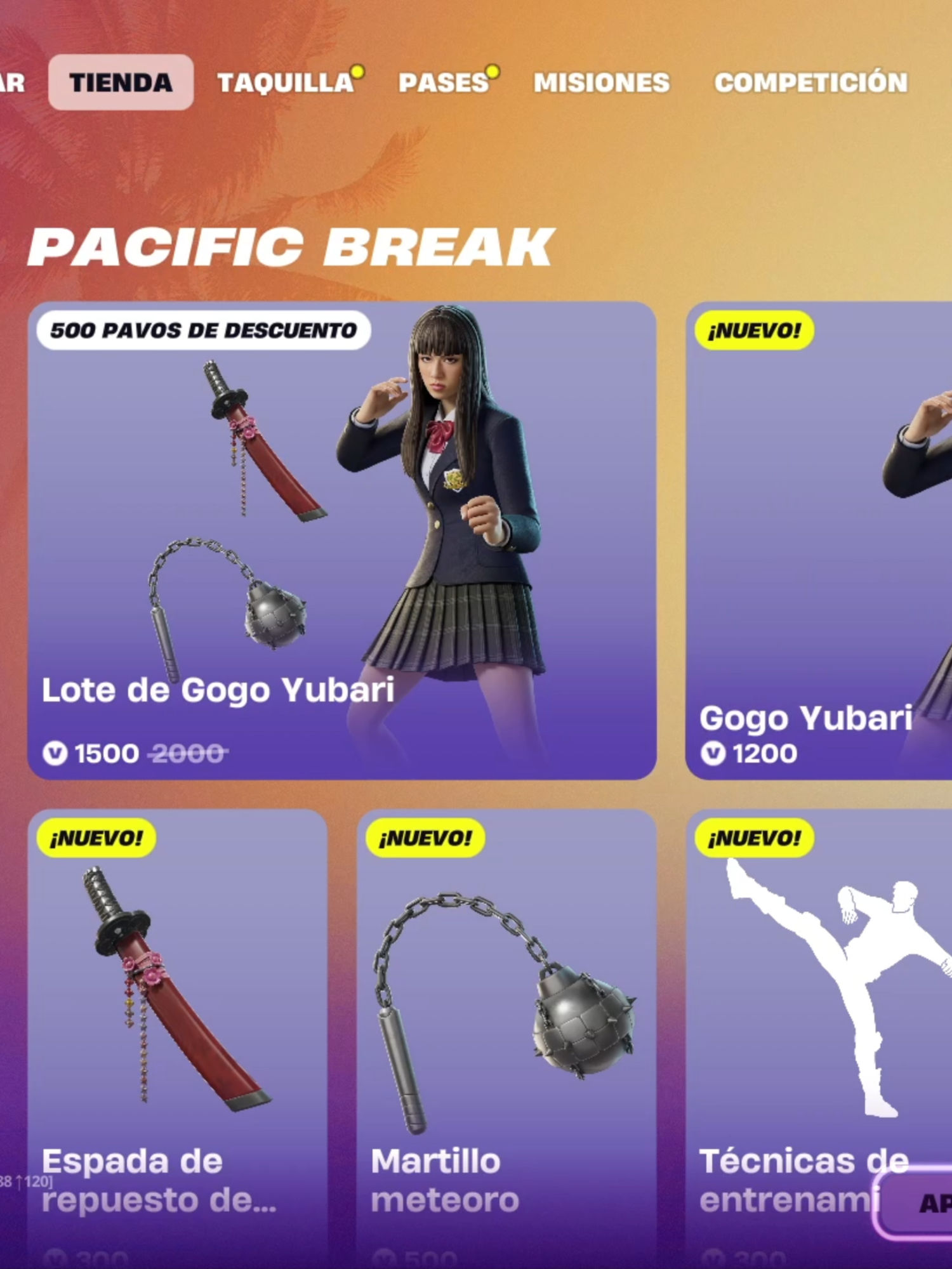 Nueva SKin Gogo Yubari y Baile Agachaito! Nueva tienda fortnite hoy 4/5 Diciembre 2025! #fortnite #itemshop #alien