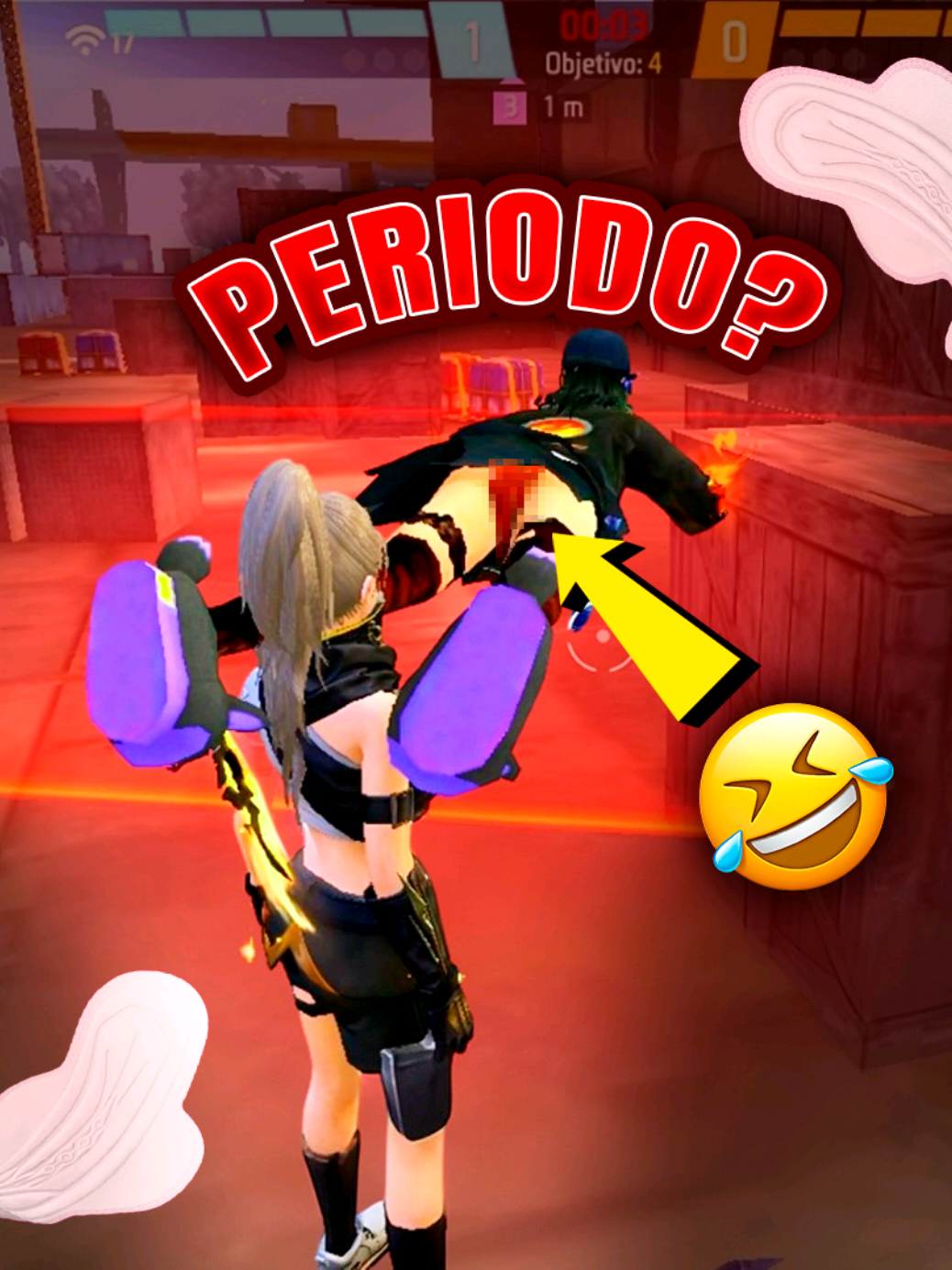 No amiga, no estás manchada🗿😂#freefire #fyp #sensibilidad #actualizacion 