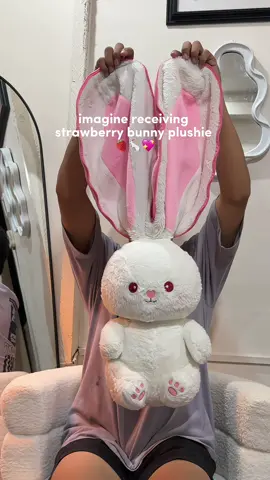 oh to receive this plushie !!  #bunnyplush #plushies #giftideas #cutegift #fyp 