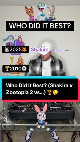 Who Did It Best? Let me know your favorite! 🏆 (Shakira & Zootopia 2 vs Shakira & World Cup vs Golden Sounds) #zootopia #zootopia2 #shakira 