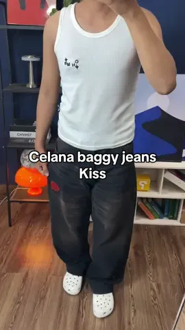 Celana baggy jeans #celana #celanamurah #celanabaggy #celanajeans #rekomendasicelana 