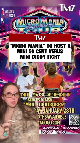 👀 A little person wrestling group, Micro Mania, is on tour and staging a “Mini 50 vs Mini Diddy” fight…. Are we offended or entertained? 📸 : micromaniatour/thewhiskyagogo