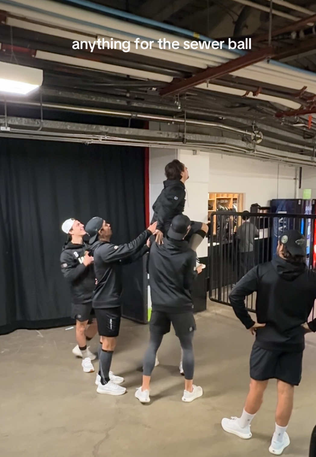 cheer practice is now in session #sewerball #matszuccarello #mnwild #NHL