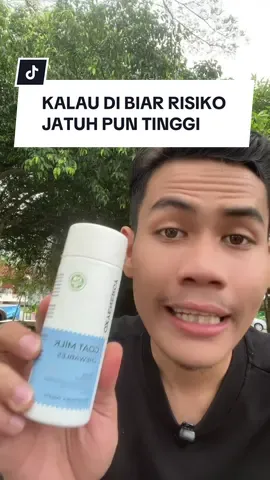 Risiko jatuh pun tinggi #mmtteam #goatmilkchewable #goatmilk 
