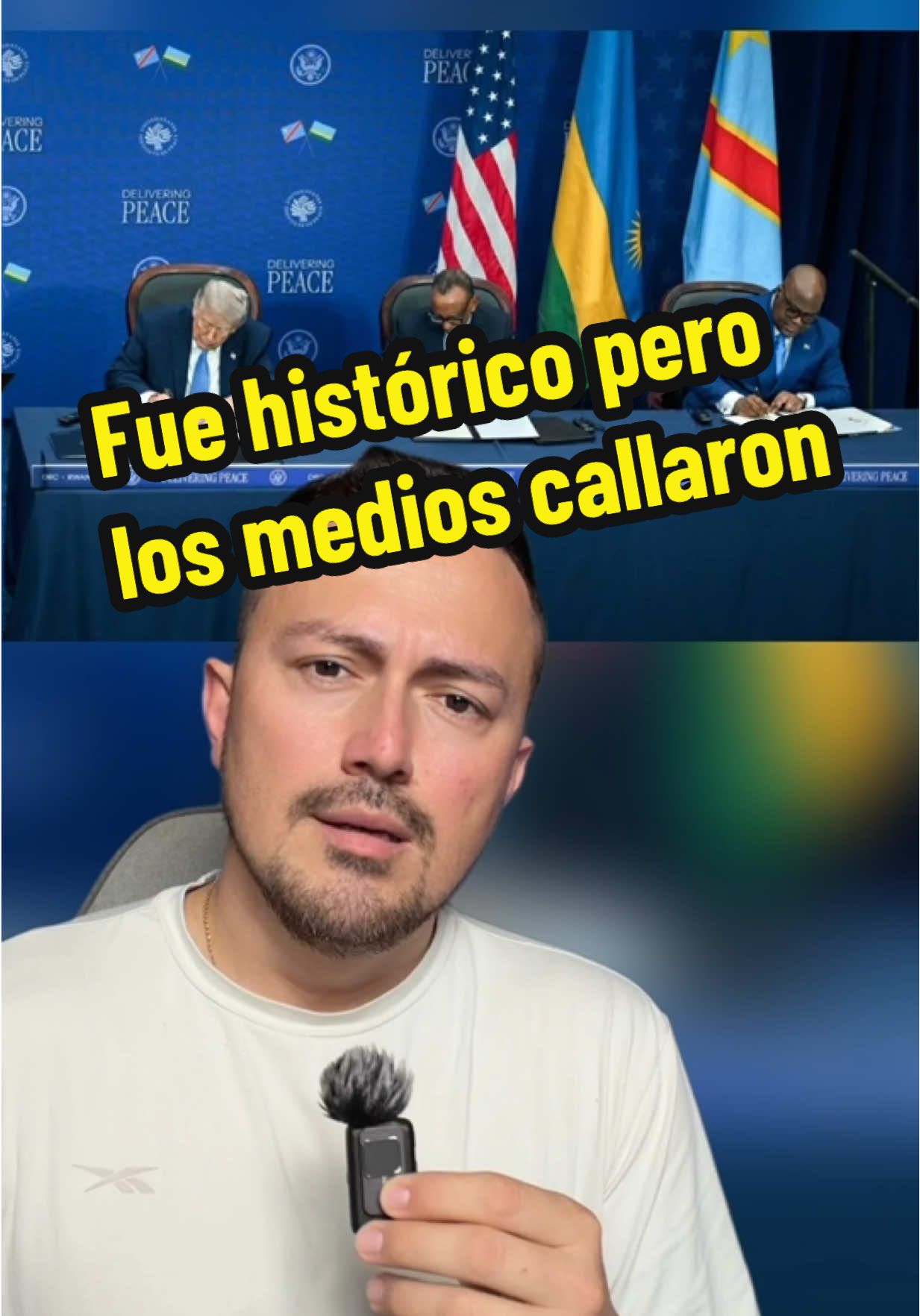 04/Dic 📢 Congo y Ruanda firmaron hoy un acuerdo histórico tras 29 años de conflicto y más de 6 millones de víctimas, en un acto presidido por Donald Trump que los medios tradicionales casi no mencionan, pese a ser uno de los avances de paz más importantes en décadas. #Ruanda #ElCongo #Trump #ParaTi #Paz