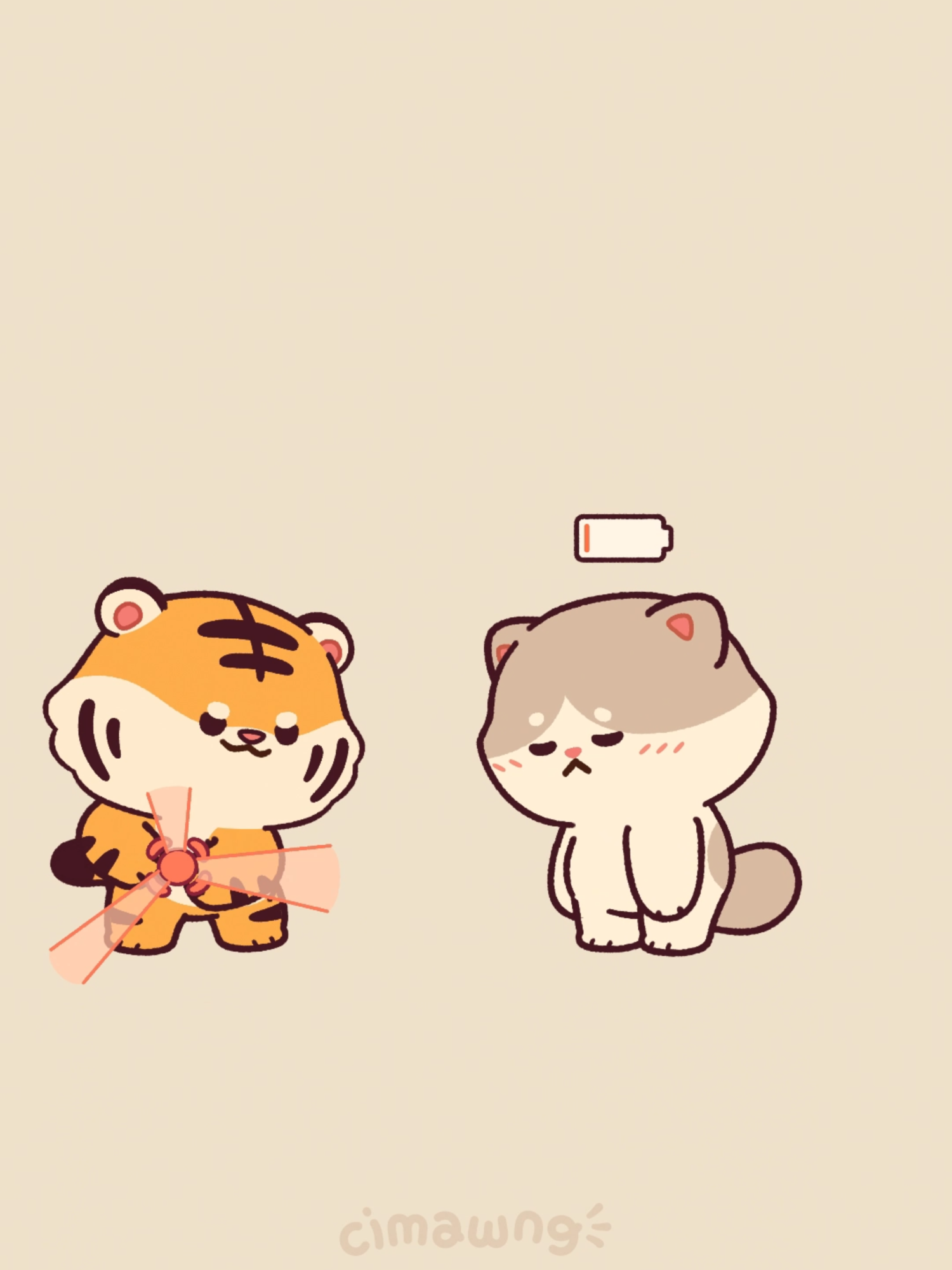 super fast charging! follow @cimawng_ for more  #cuteanimation #tiger🐅 #fyppp #cimawng